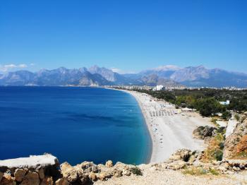 One of the great beaches of Antalya