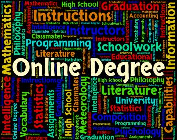Online Degree Indicates World Wide Web And Associates