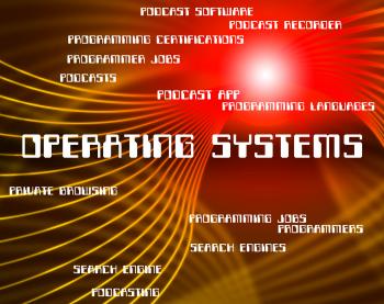 Operating Systems Shows Pc Technology And Text