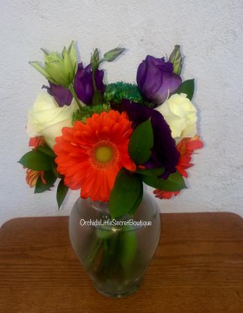 Hope Orange Gerbera Daisies in Placentia, CA | Orchids Little Secret ...