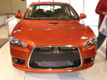 File:2009 orange Mitsubishi Lancer Ralliart sedan front.JPG ...