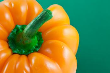 Orange Pepper Close-up