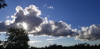 Oregon Clouds with Sun