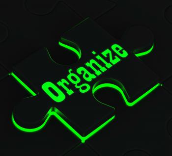 Organize Puzzle Showing Organization And Managing