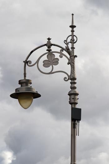 Ornate Street Lamp in Dublin