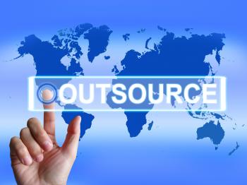 Outsource Map Means International Subcontracting or Outsourcing