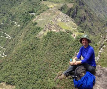 File:Sonjaydewing the Wikipedian at Huayna Picchu overlooking Machu ...