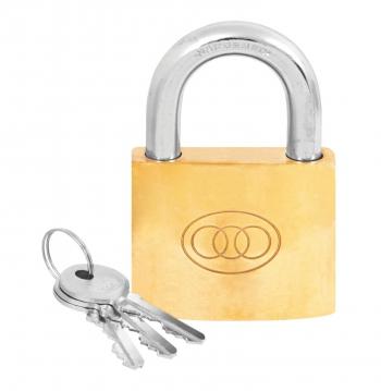 TRI CIRCLE 63MM Tri Circle Brass Padlock 63mm Brass - Lowest Prices ...