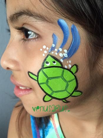 Turtle facepaint Ocean, under the sea | My work, my stuff ...