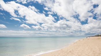 Panoramic Photography of White Sand Beach
