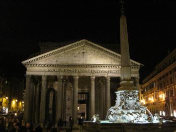 Pantheon in Rome at night