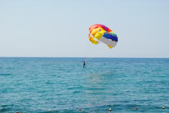 Parachuting over the Ocean