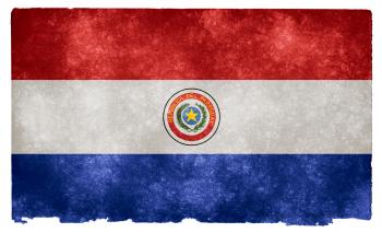 Paraguay Grunge Flag