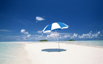 Parasol on the beach