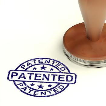 Patented Stamp Showing Registered Patent Or Trademarks