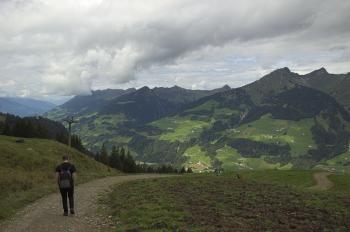 Path and Mountains near Sonntag, Austria