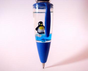 Penguin Blue Ball Pen