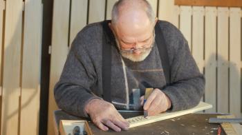 Mtsensk, Russia. 20 Dec 2016. Editorial - Nike artistic wood carving ...