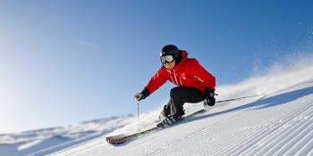 Skiing competition merges real life slopes with virtual reality