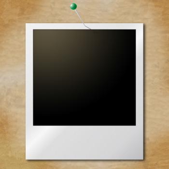 Photo Frames Represents Blank Space And Copy-Space