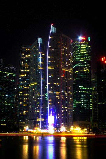 Photo Of High-rise Buildings During Night Time