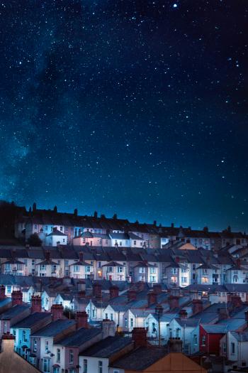 Photo of Houses Under Starry Skies