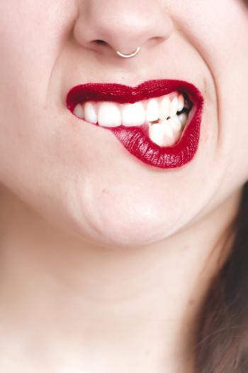 Photography of Woman's Red Lip