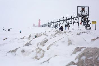 Pier in Winter