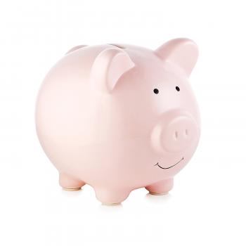 Amazon.com : Pearhead Ceramic Pink Piggy Bank, Makes a Perfect ...