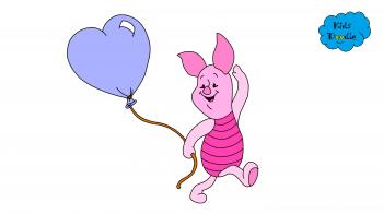 How to draw Piglet from Winnie the Pooh episodes full step by step ...