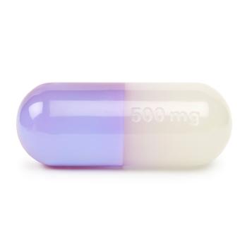 Large White and Purple Acrylic Pill | Modern Decor | Jonathan Adler