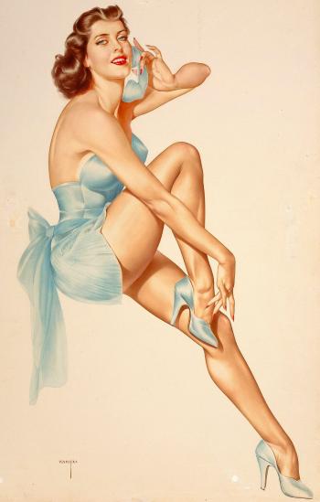 Pin Up girls by Alberto Vargas. What really inspires Varga is pin-up ...