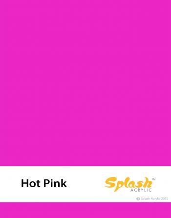 Hot Pink Acrylic Colour Sample | Splash Acrylic
