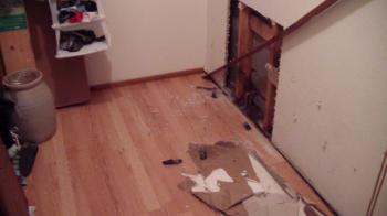 pipe burst inside wall Mr Dry Out Oct 2014 Port Richey FL - YouTube
