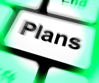 Plans Keyboard Shows Objectives Planning And Organizing