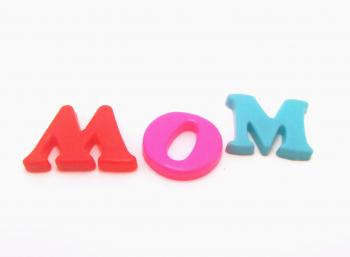 Plastic letters - Mom
