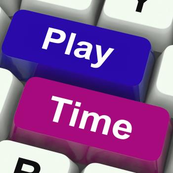 Play Time Keys Show Playing And Entertainment For Children