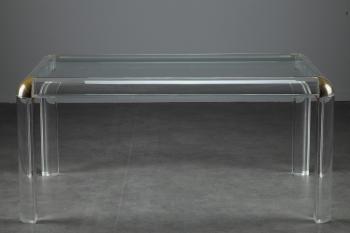 Italian Plexiglass Table, 1970s for sale at Pamono