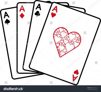 Four Kind Poker Hand Stock Vector (2018) 558395314 - Shutterstock