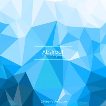 Polygonal Triangular Blue Wallpaper Background | 123Freevectors