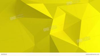 Abstract 3d Background With Polygonal Pattern. Yellow Color Stock ...