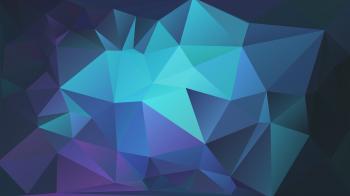 3840x2160] Light blue and dark blue polygonal background I made in ...