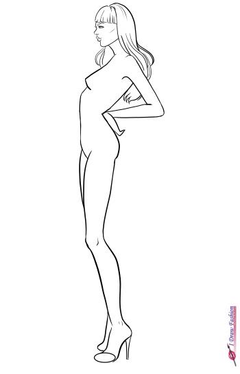 How to draw side view pose | I Draw Fashion