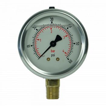 Pressure and Vacuum Gauges - PSI/Bar | Hydracheck