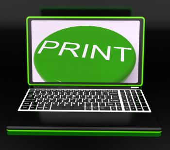 Print On Monitor Showing Printer