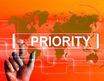 Priority Map Displays Superiority or Preference in Importance Worldwid