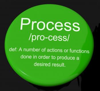 Process Definition Button Showing Result From Actions Or Functions