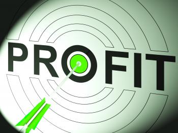 Profit Shows Business Success In Trading