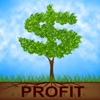 Profit Tree Shows United States And Banking