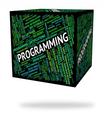 Programming Word Indicates Software Development And System